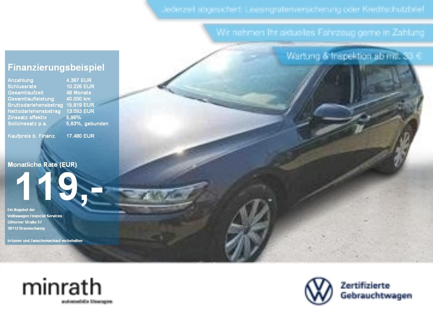 Volkswagen Passat Variant 2.0 TDI DSG APP+NAVI+AHK+ACC+LED