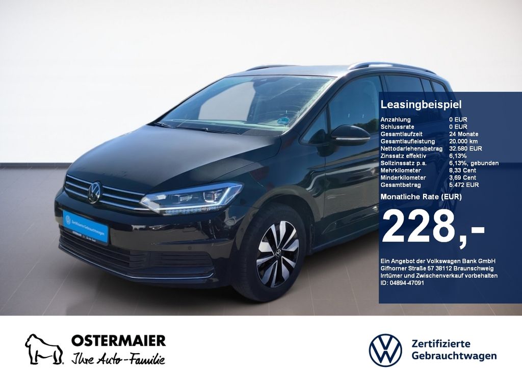 Abbildung Leasingangebot Volkswagen Touran GOAL 1.5TSI 150PS DSG ACC.5J-G.AHK.NAVI+V