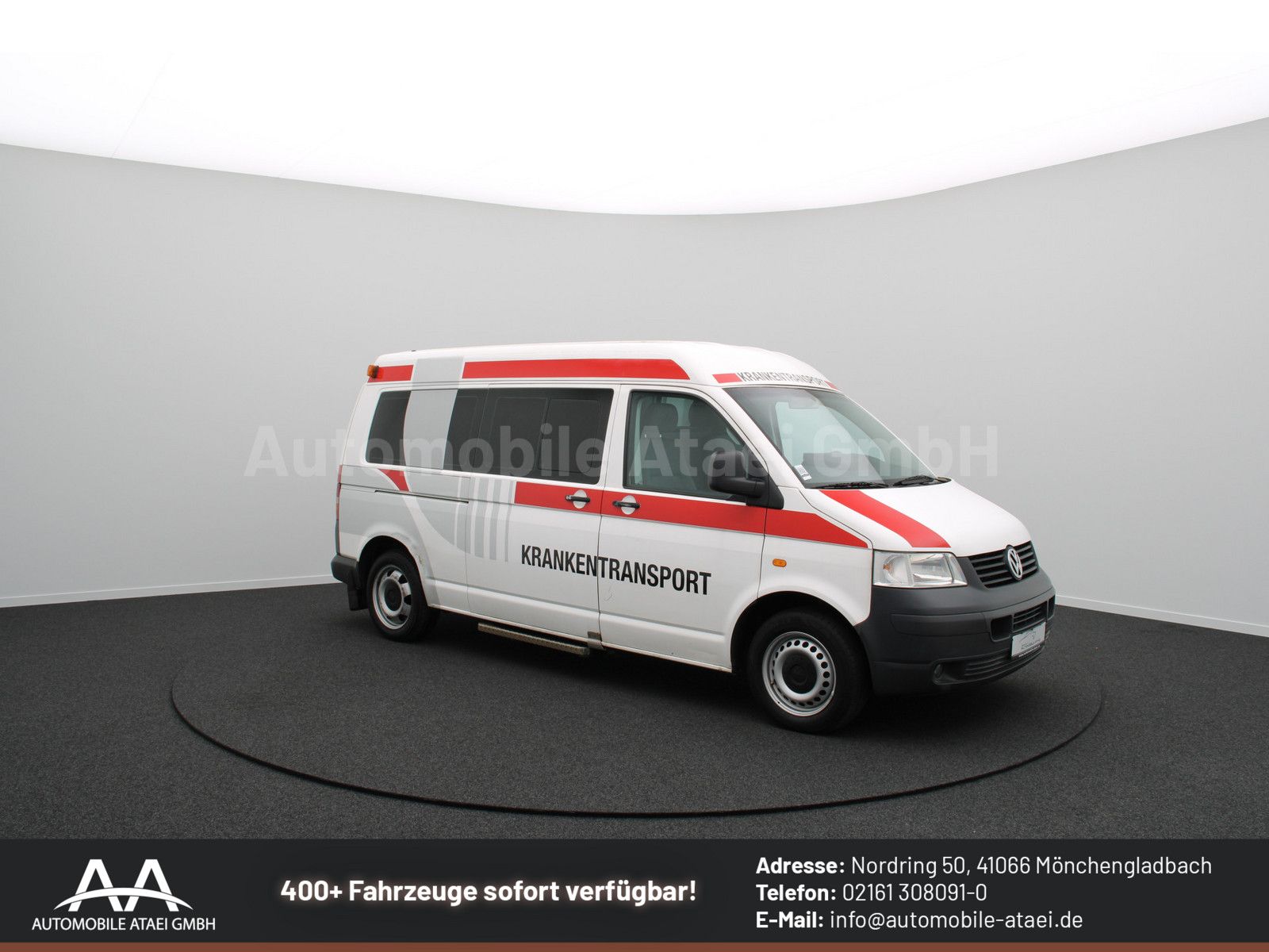 Fahrzeugabbildung Volkswagen T5 Transporter 2.5 TDI *KTW* 1.Hand+ Klima 9558