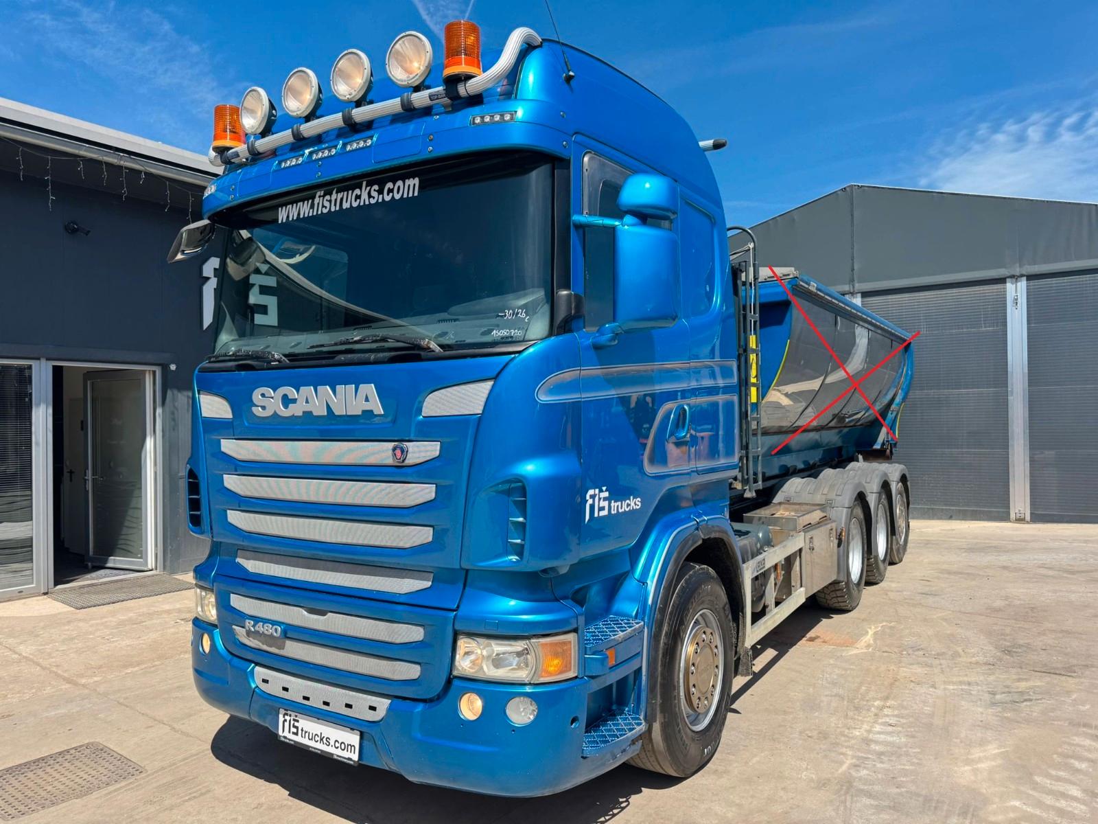 Scania R480 8x4 Tridem abroll tipper 20T -Asfalt bucket