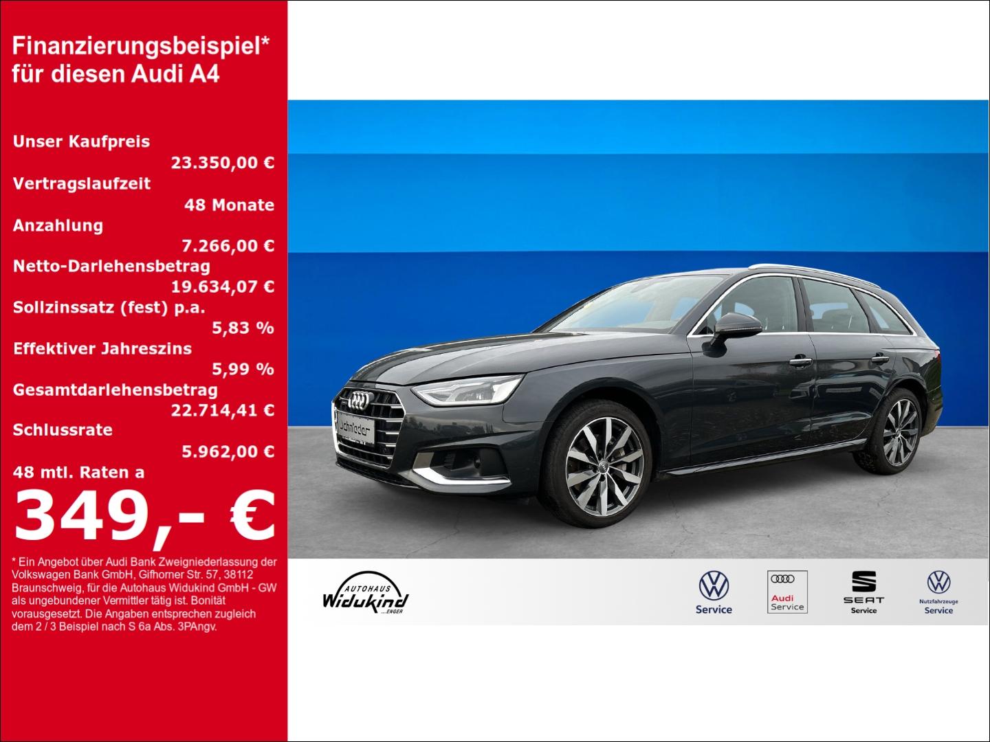 Audi A4 Avant 2.0 40 TDI quattro advanced Navi Leder 