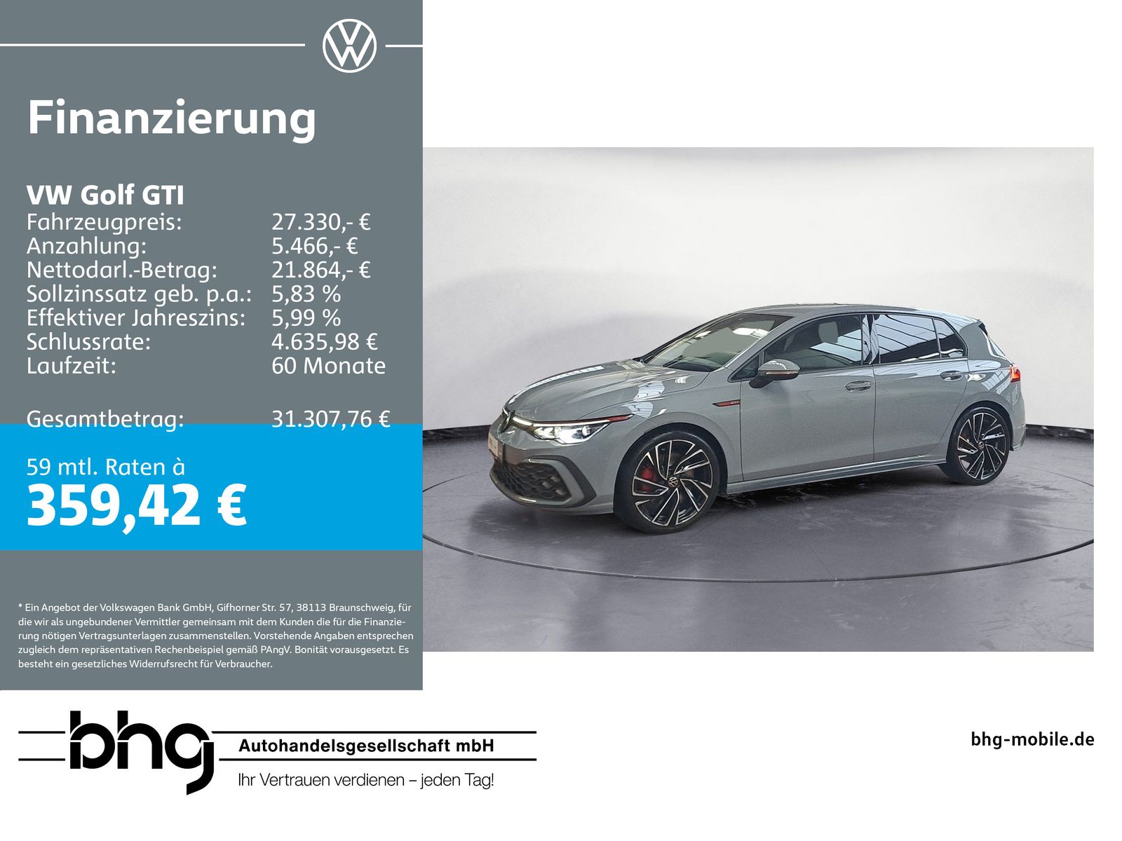 Volkswagen Golf GTI 2.0 TSI *AHK*NAVI*HARMAN-KARDON*