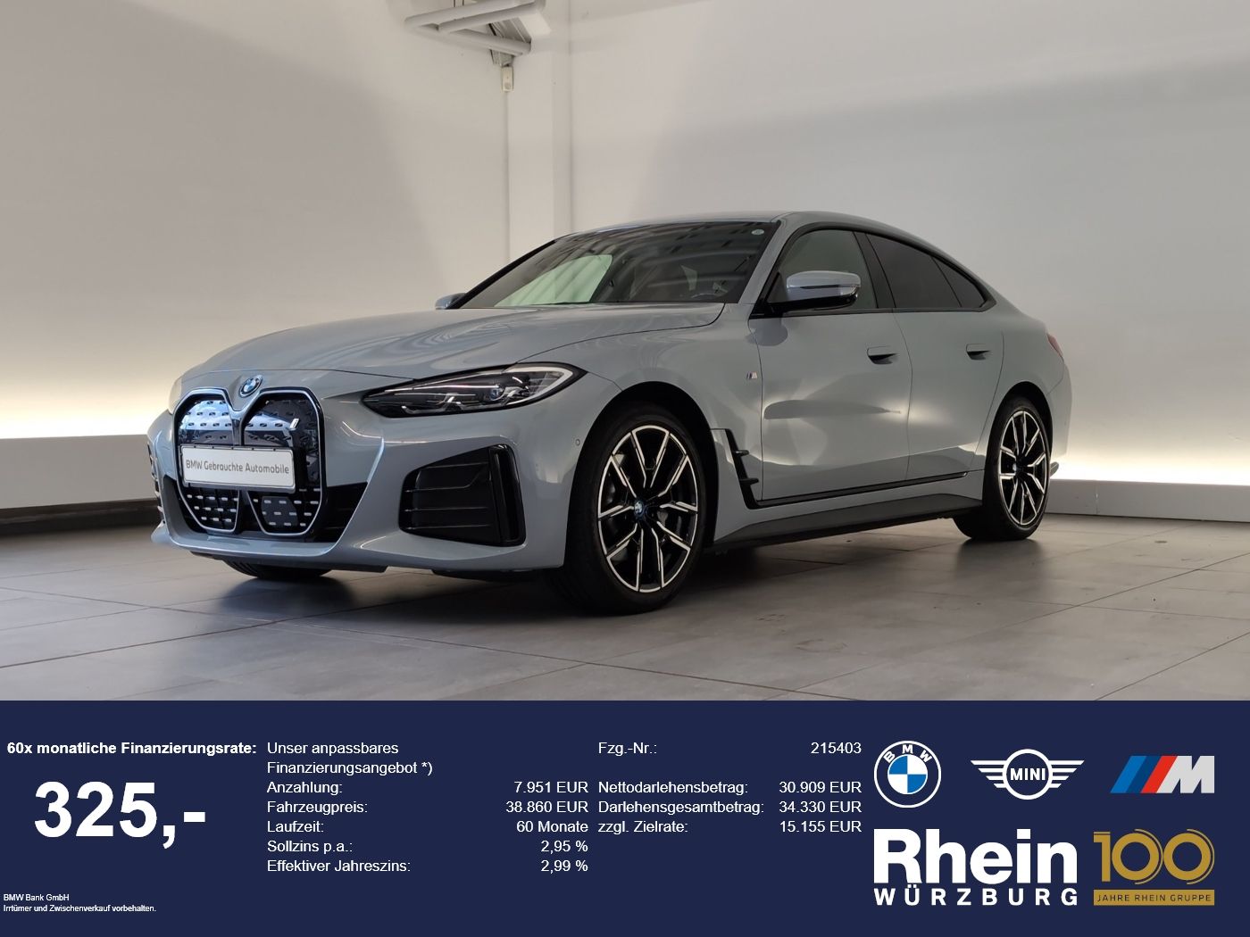 BMW i4 eDrive35 Gran Coupé M Sport Navi/LED/360 Navi
