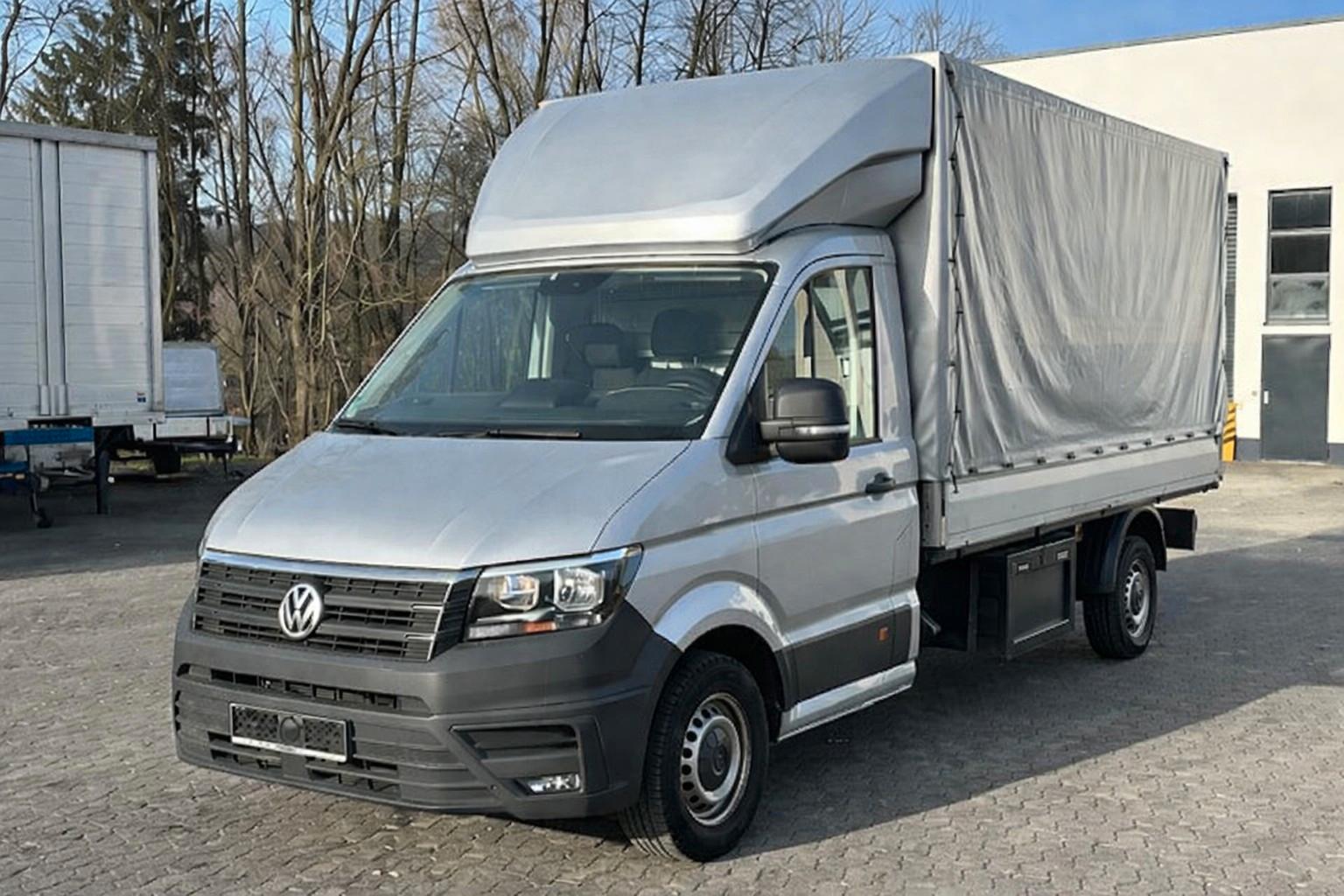 Volkswagen Crafter Pritsche u. Plane lang+Autom.+Klima+Navi