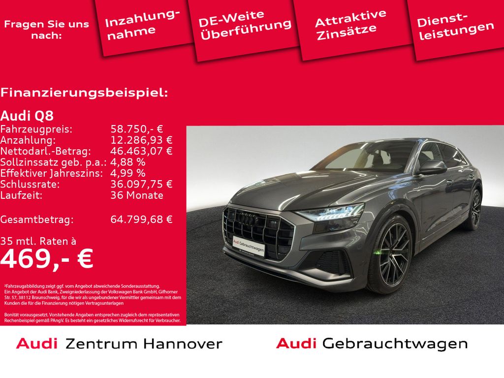 Audi Q8 S line 50 TDI quattro Head-Up Kamera HD Matri