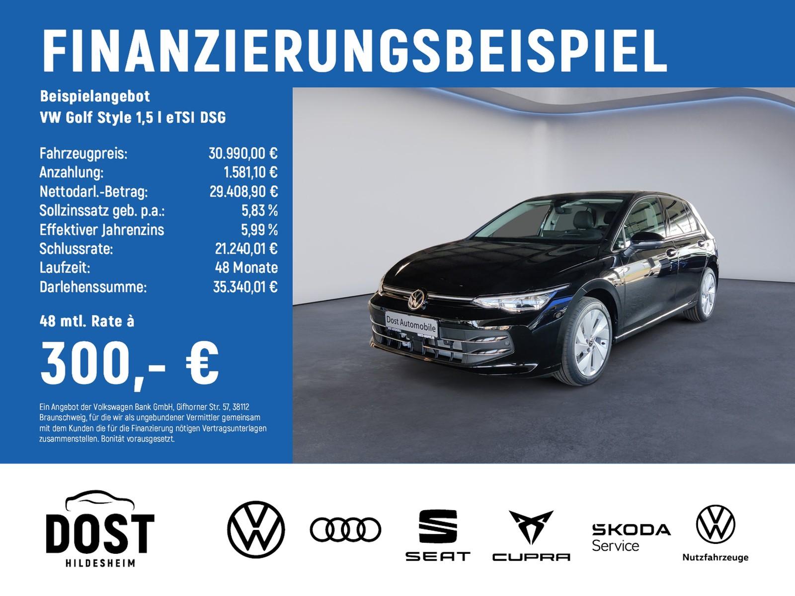 Volkswagen Golf Style 1,5 l eTSI DSG Goal LED+NAVI+KAMERA