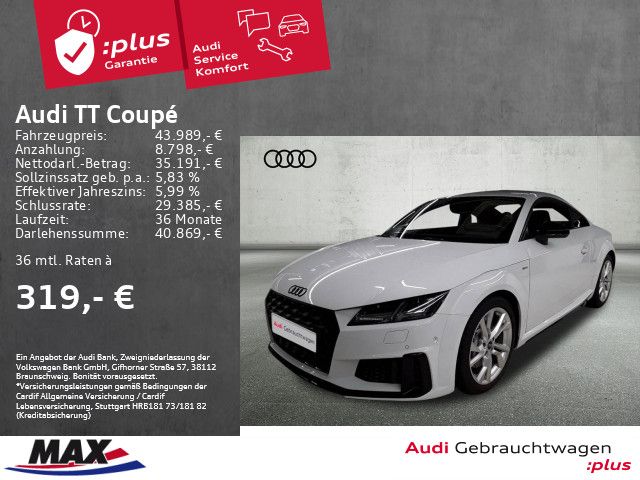 Audi TT Coupé 45 TFSI S-LINE LED+KAMERA+DCP+B&O AUDIO