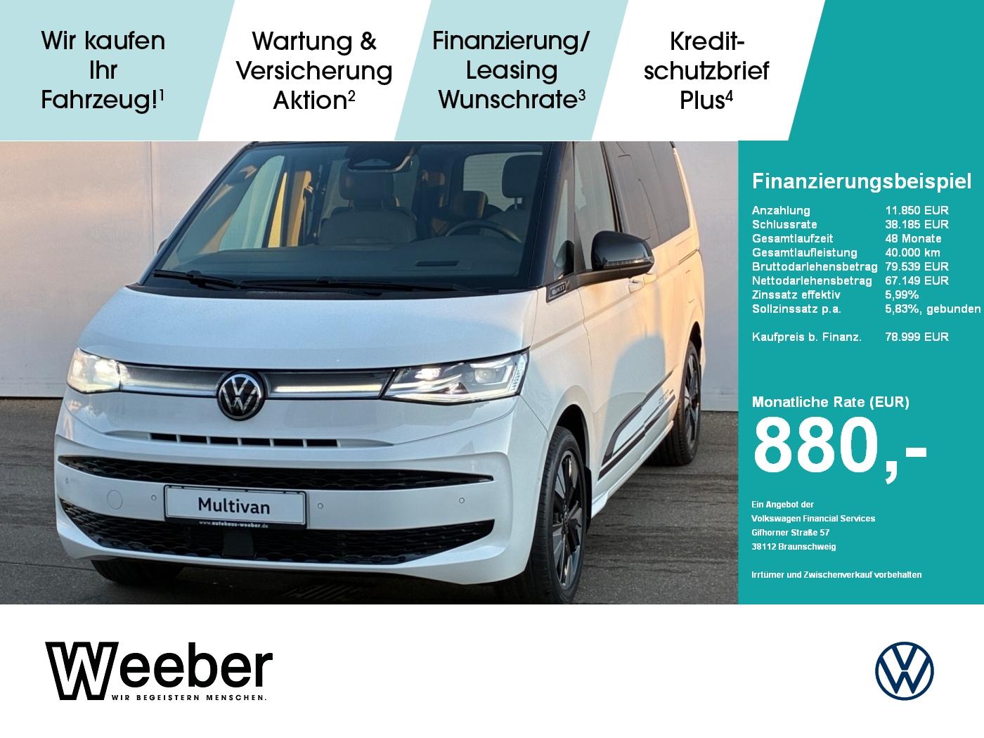 Volkswagen T7 Multivan 2.0 TDI DSG Edition lang HeadUp LM v