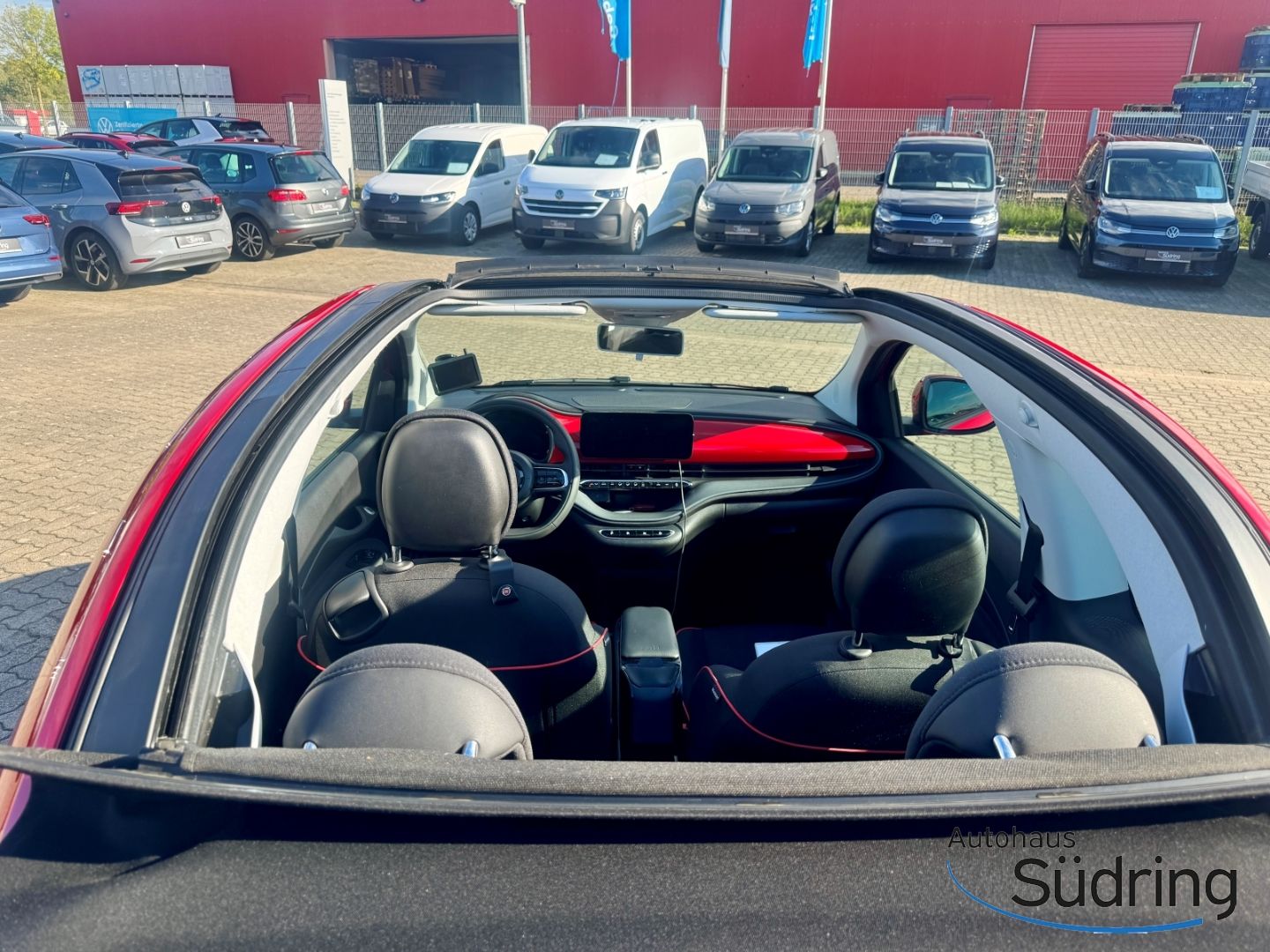 500e Cabrio Red Navi  Apple CarPlay Android Auto