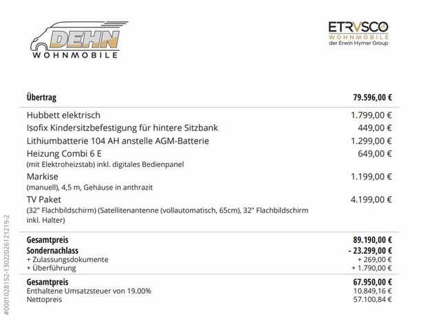 Etrusco T7300 SB 23.299,00 € Preisvorteil!