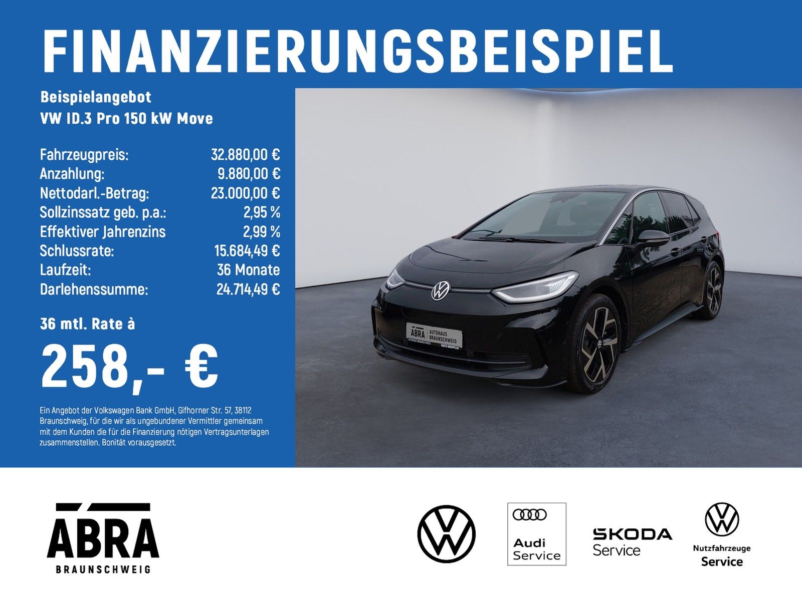 VW ID.3 Pro 150 kW Move LED+NAV+ACC+CAM+PDC