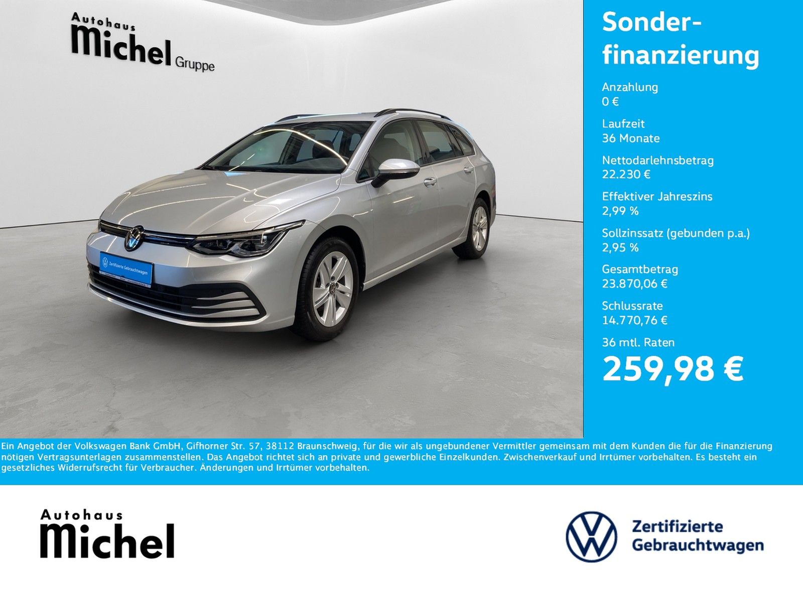 Volkswagen Golf 8 Variant eTSI DSG Life LED-Plus TravelAssi foto 2