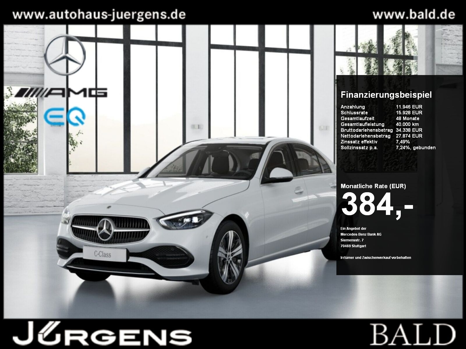 MERCEDES-BENZ C 300 d Avantgarde/LED/Cam/SHD/Stdhz/THERMATIC