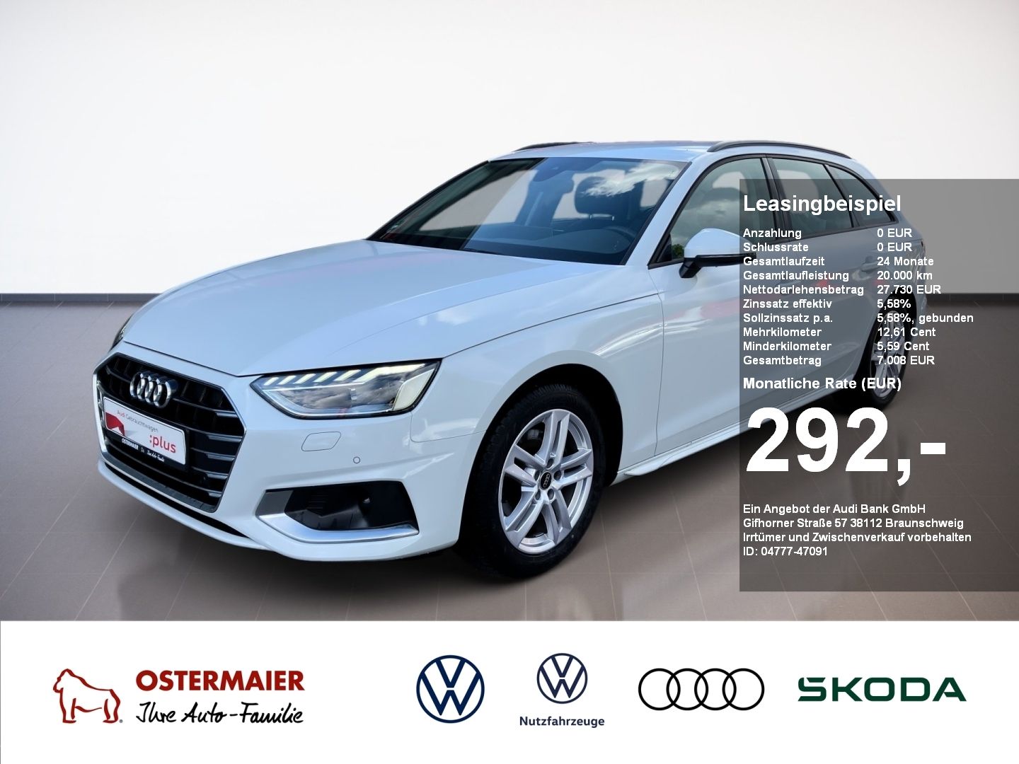 Audi A4 Avant ADVANCED 35 TFSI 150PS S-TRONIC LED.NAV