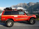 Toyota Land Cruiser, HDJ 80, Notarzt, Rallye-Fzg.  - rote Toyota Land Cruiser
