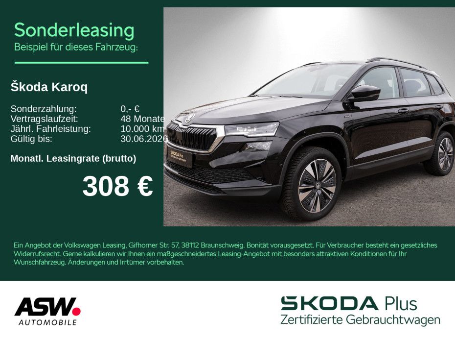 Skoda Karoq Tour 1.5 TSI DSG LED Navi PDC SHZ PANO AHK