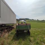 Fendt F 231 GTS mit Holzspalter und Anhänger - Fendt Gt231