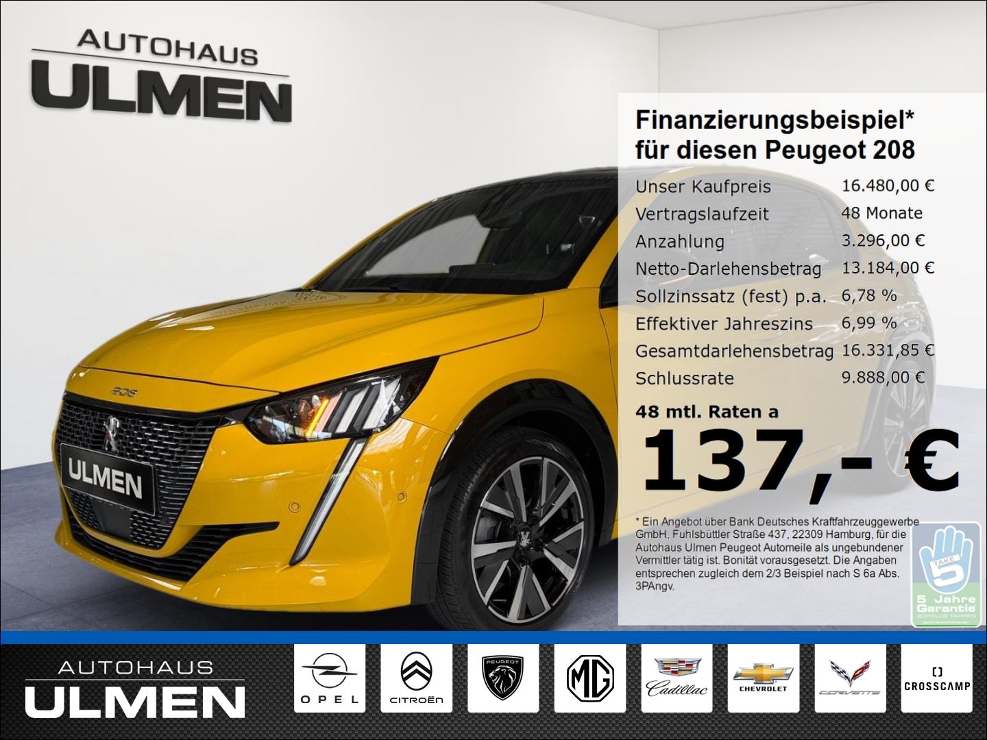 Peugeot 208 GT PT 100 Panoramadach Navi Klima Sitzheizun