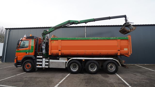 Volvo FMX 460 8X4 HOOKARM TRUCK WITH HMF 1642Z2 CRANE