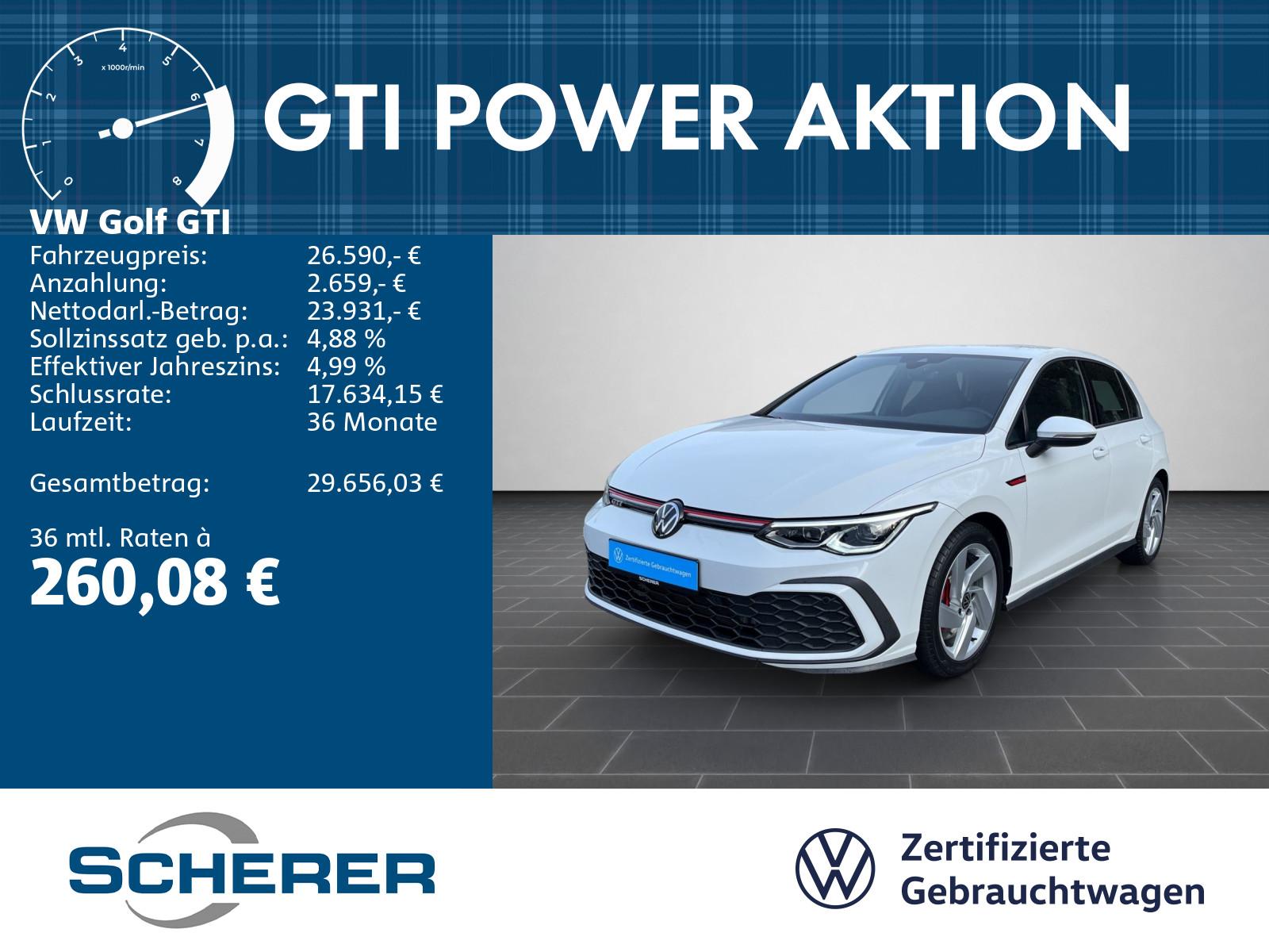 Volkswagen Golf VIII GTI 2.0 TSI, SCHALTER, LED+, COCKPITPR