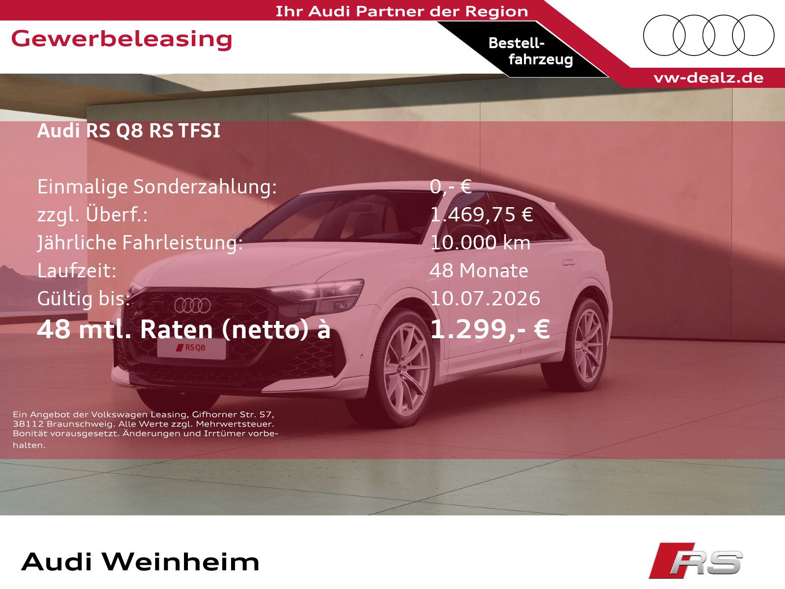 Audi RS Q8 SUV NAVI Bang & Olufsen ALU 22" DAB LED