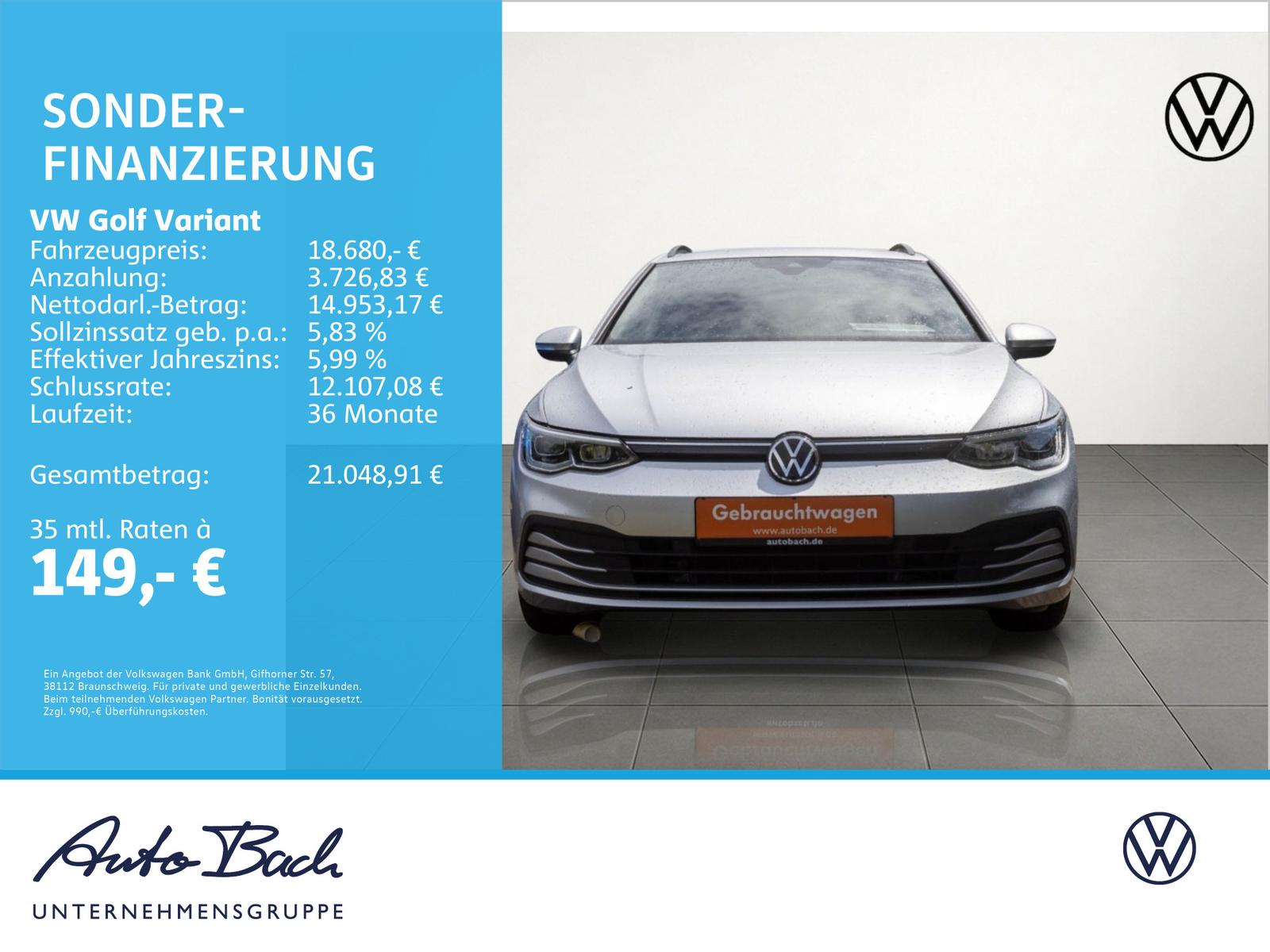 Volkswagen Golf VIII Variant Life 1.5TSI DSG Navi LED Panor, миниатюра 21