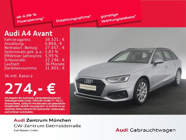 Audi A4 Avant 40 TDI S tronic ACC/AHK/Navi+/PDC+