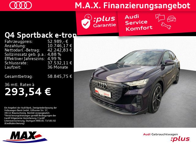 Q4 Sportback e-tron 45 QUATT S LINE+MATRIX+AHK+