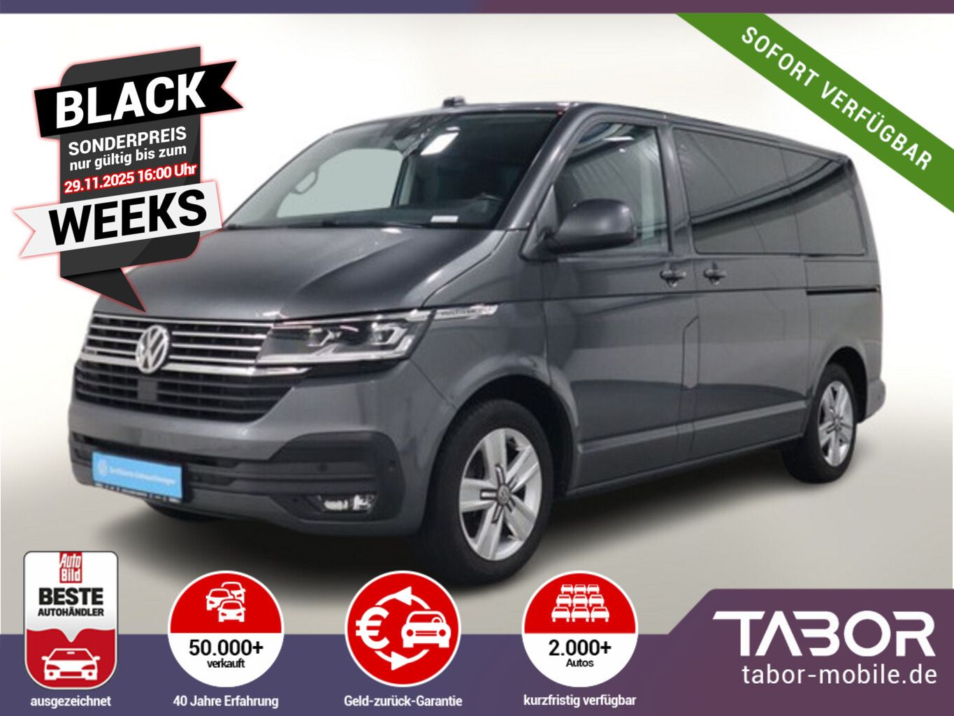 Volkswagen T6.1 Multivan TDI 204 4M FahrassP+ StHz LED+ AHK