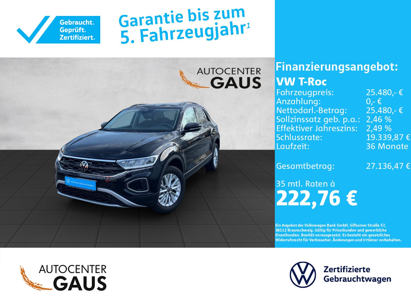 T-Roc Life 1.0 TSI AHK*Navi*LED