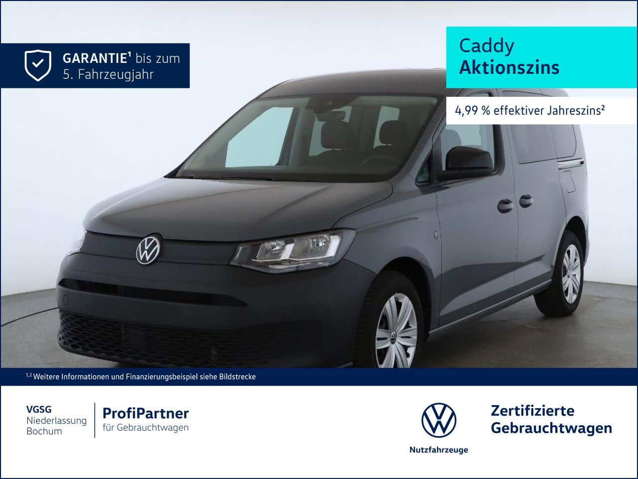 Volkswagen Caddy AHK PDC Kamera Navi Sitzh. DigitalCockpit