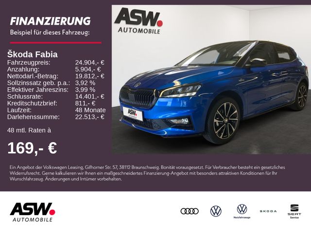 Skoda Fabia Monte Carlo 1,0TSI 95PS PDC Kamera SHZ 17"