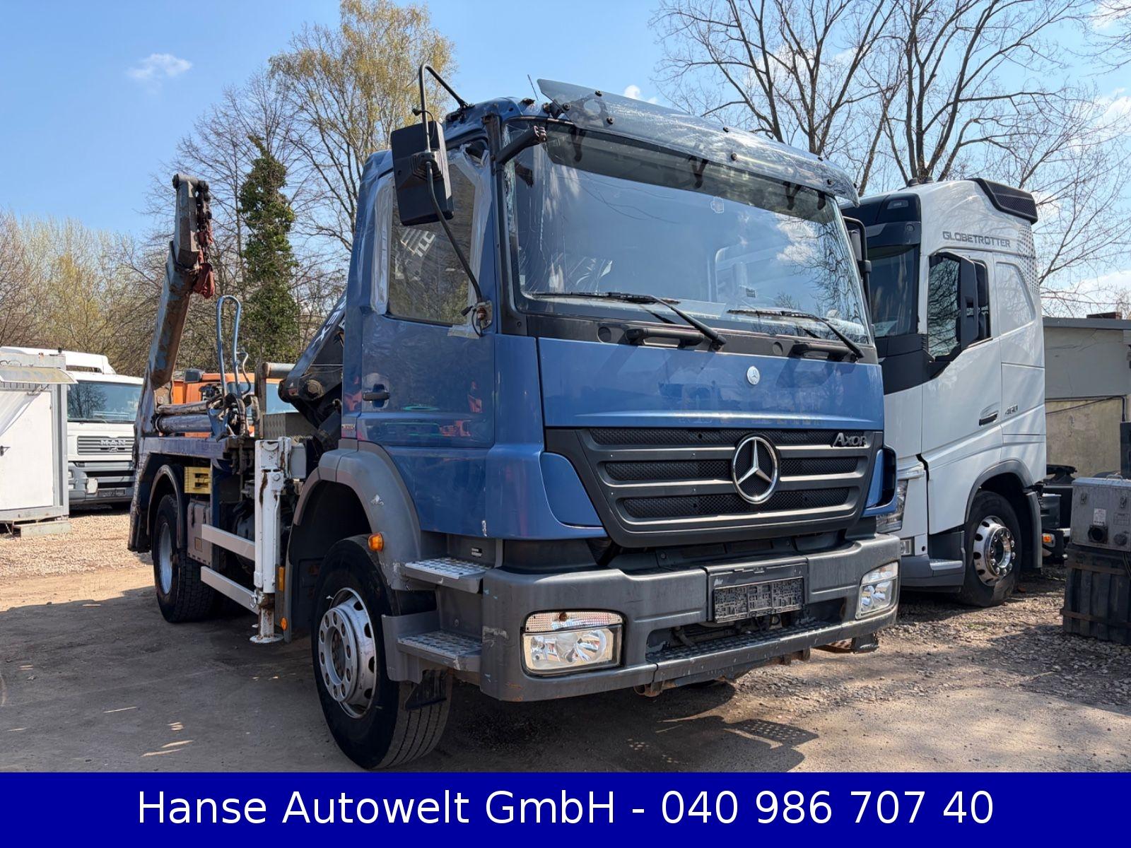 Mercedes-Benz 1833 Axor Absetzkipper+Kran*German*BB*Atlas85*Me