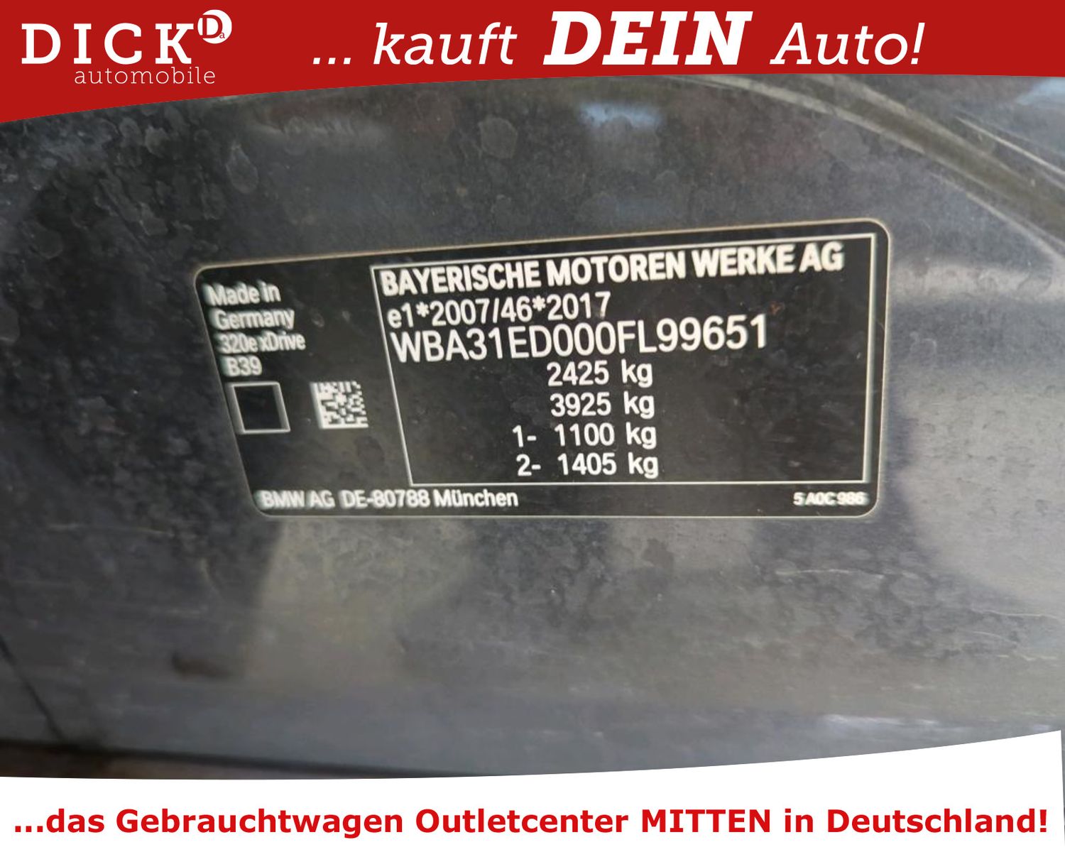 Fahrzeugabbildung BMW 320e xDr M SPORT/LED/VIRTU/HIFI/DAB/LEDER/SHZ/8F