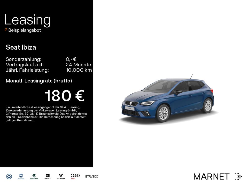Seat Ibiza 1.5 TSI FR DSG *Navi*Keyless*Kamera*Voll-L