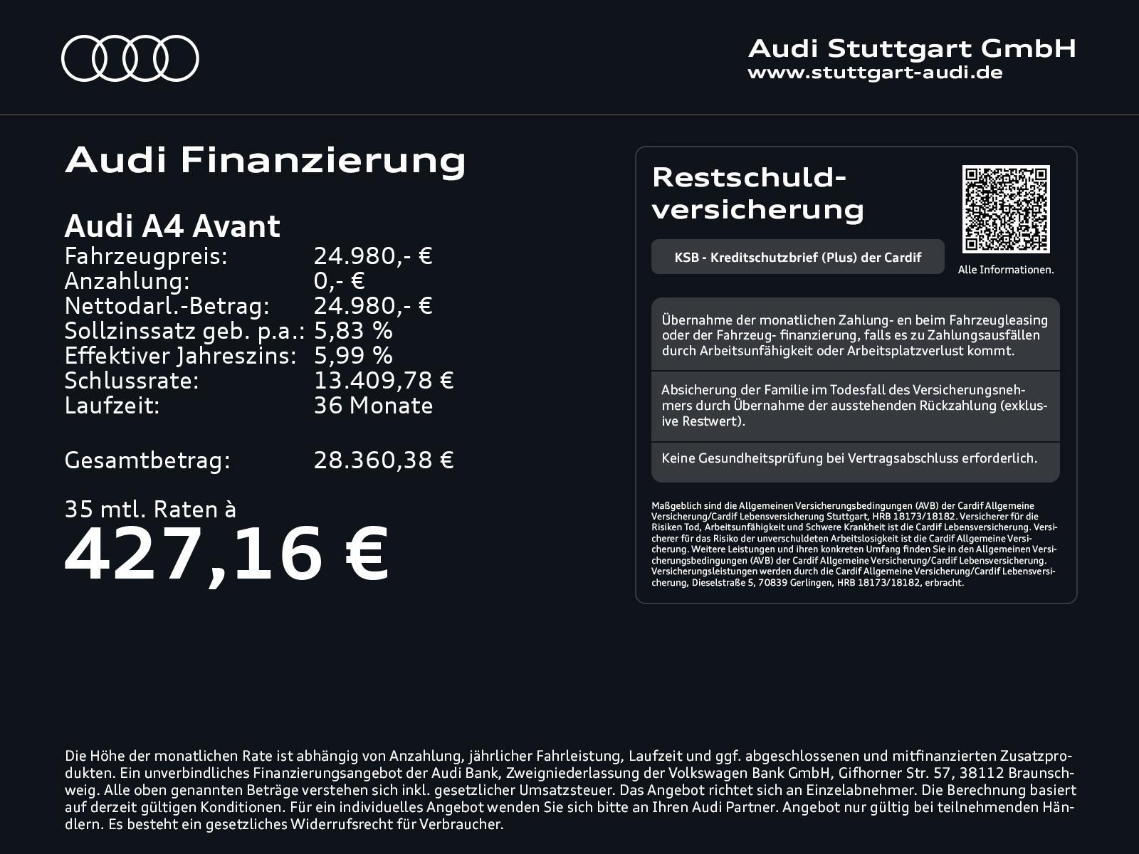 Audi A4 Avant advanced 35 TFSI Head Up 360°Kamera LED, миниатюра 2