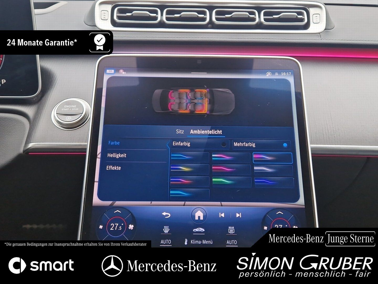 Fahrzeugabbildung Mercedes-Benz S 350 d 4MATIC AMG Pano HUD Burm Sitzklima