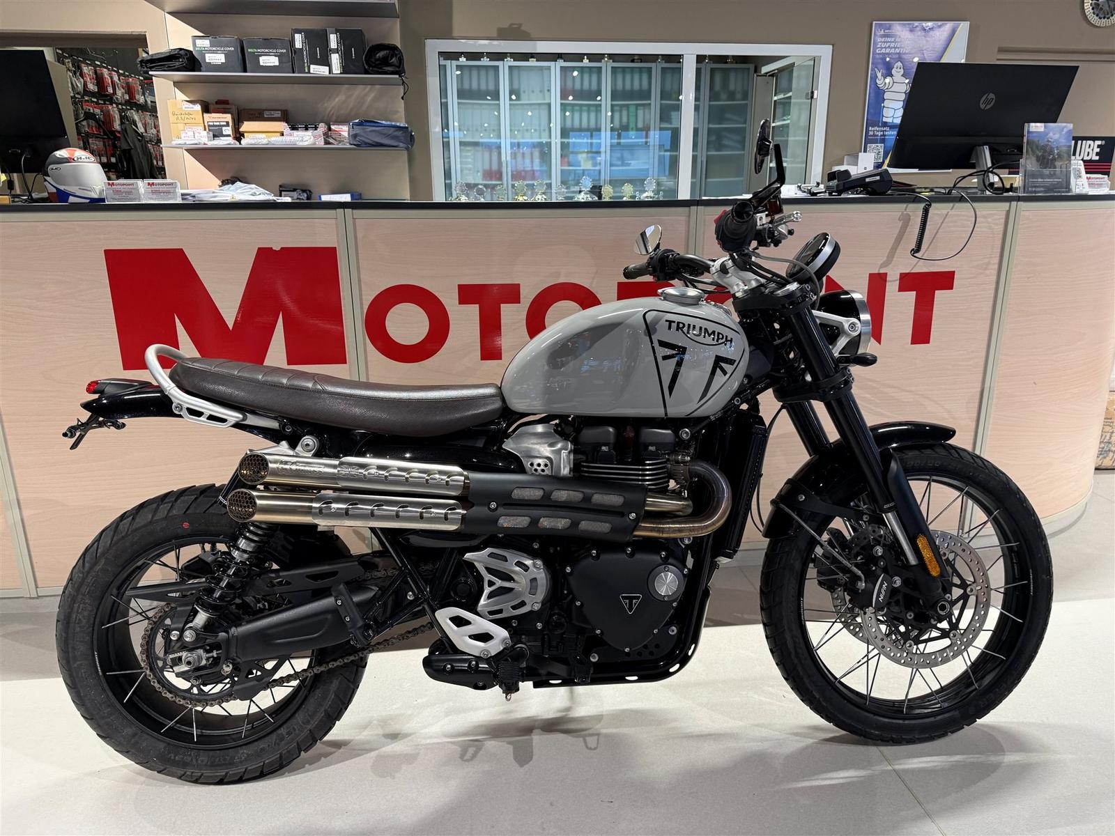 Triumph Scrambler 1200 X inkl. Mass Auspuff und