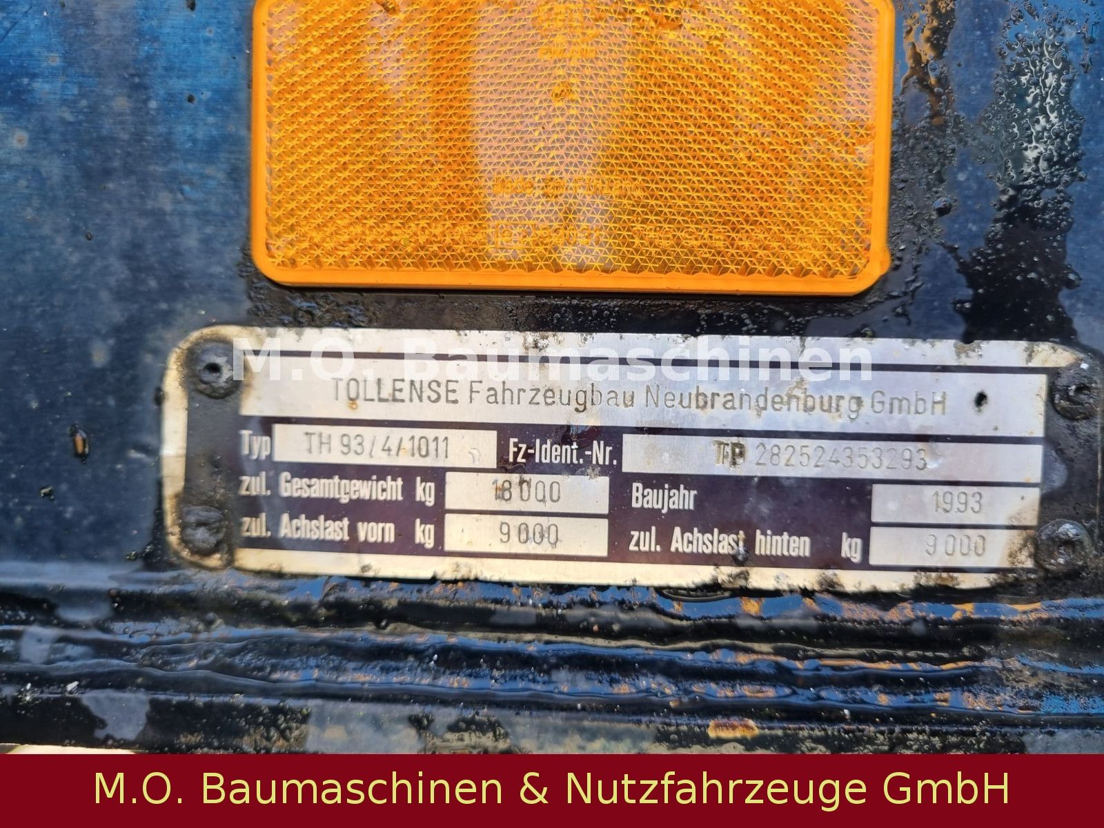 Fahrzeugabbildung Andere Saugwagenanhänger / Tollense TH 93 / 14.000 L
