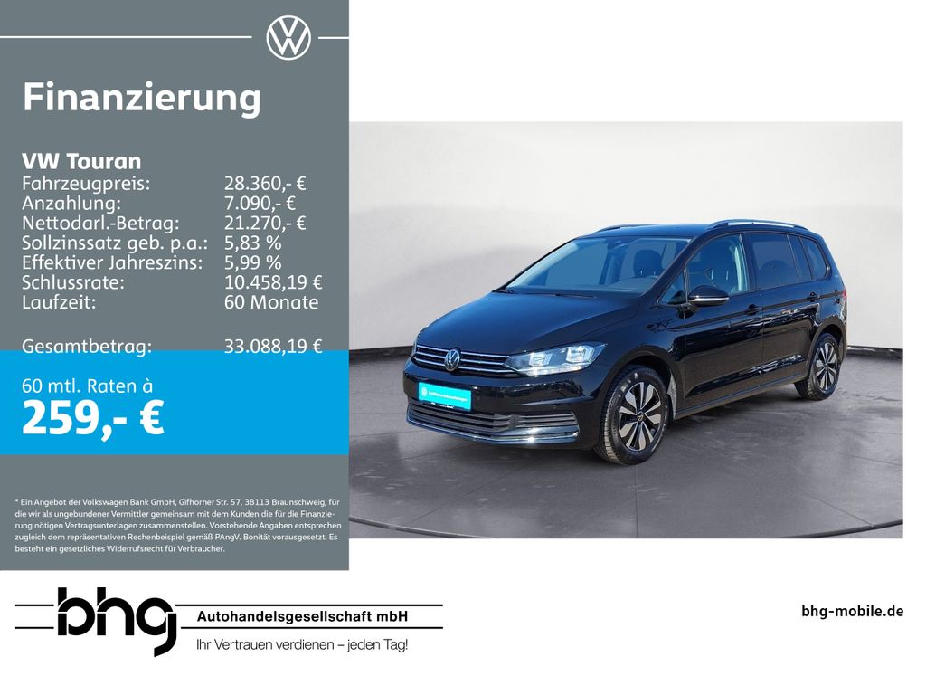 Volkswagen Touran 1.5 TSI ACT OPF Goal 7Sitz NAvi connect K