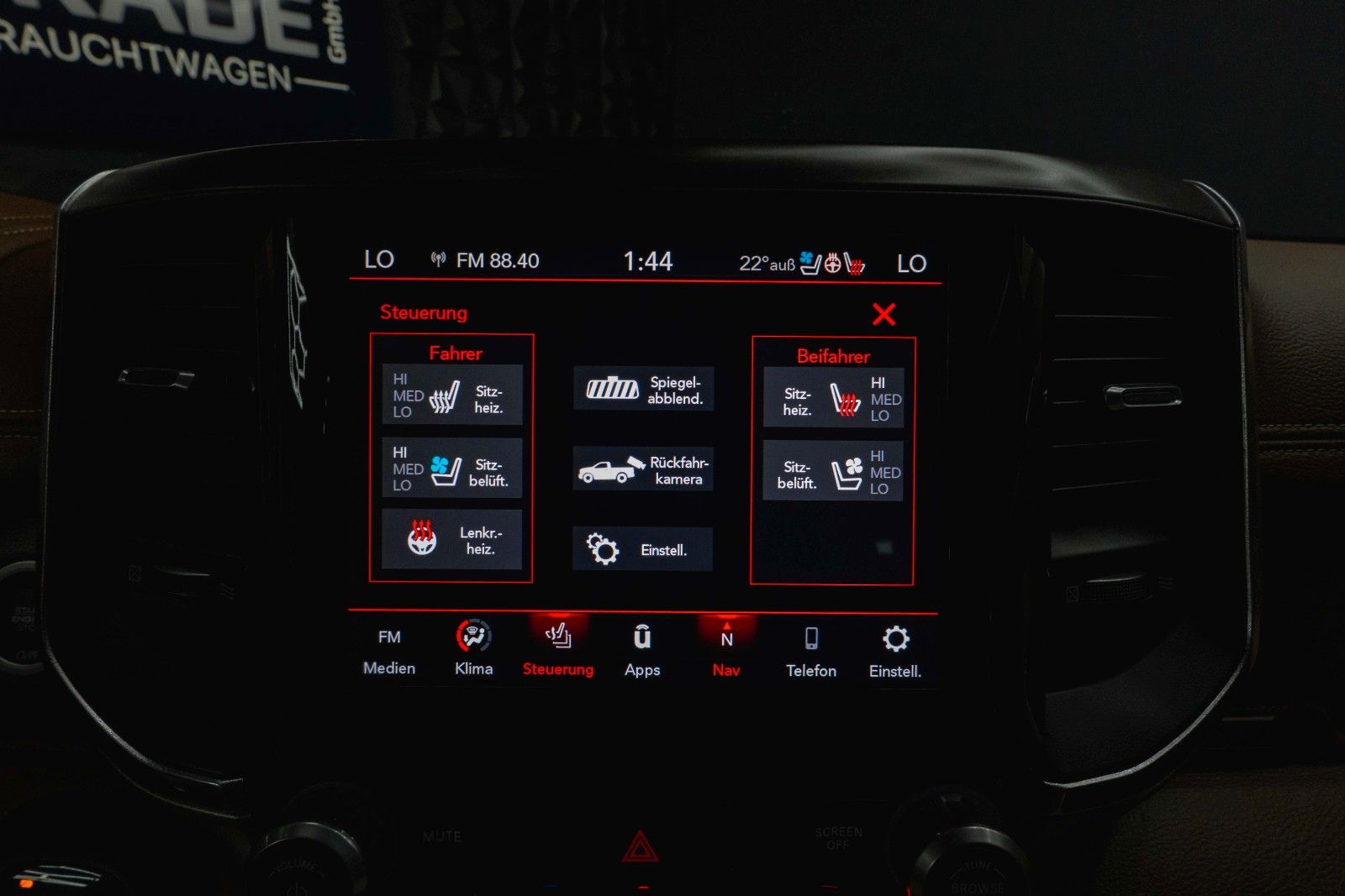 Fahrzeugabbildung Dodge RAM 5.7 V8 HEMI 4x4 LARAMIE Limited Offroad LED