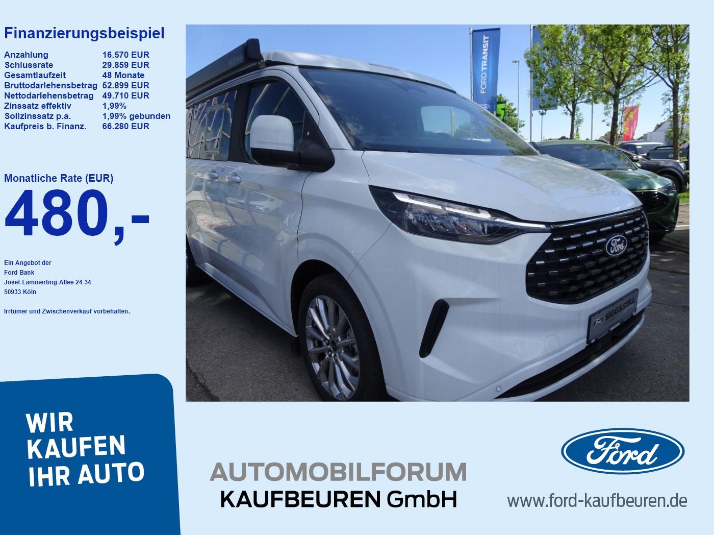 Ford Nugget Titanium 320 L2 Aufstelldach NAVI*ACC*LED
