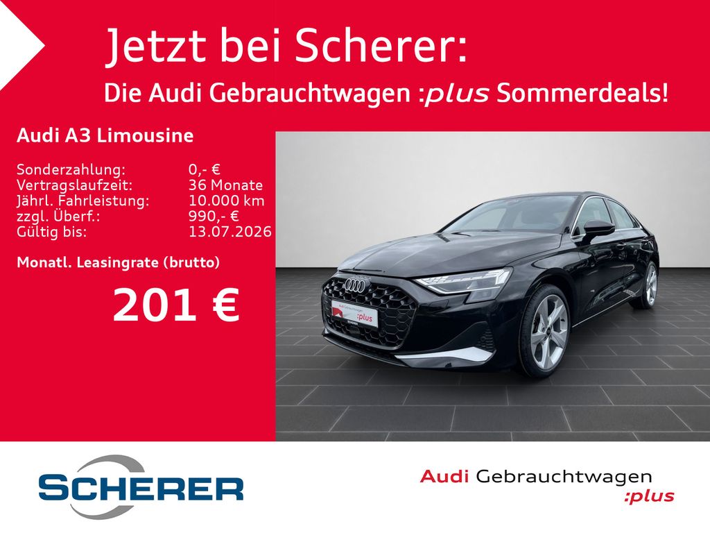 Audi A3 Limousine advanced 35 TDI S tronic 0,99% Fin.