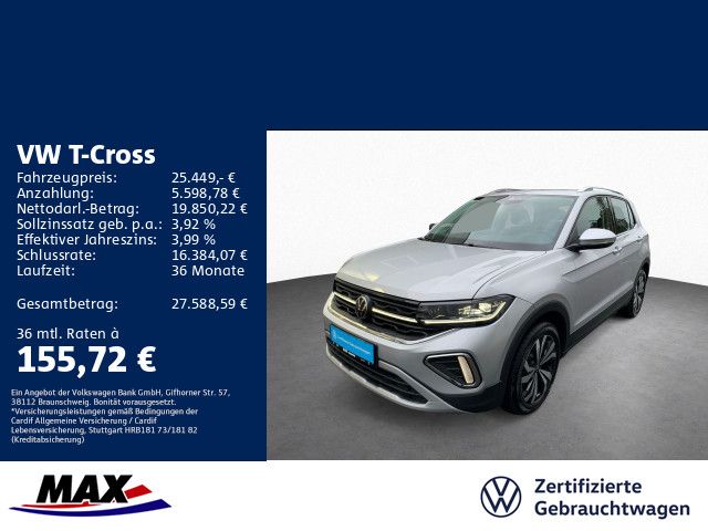 Volkswagen T-Cross 1.0 TSI DSG STYLE IQ.LIGHT+ACC+APP+ALU++