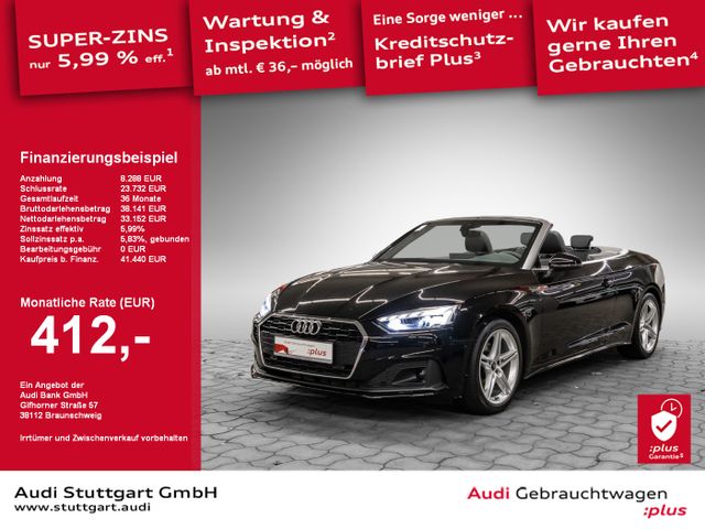 Audi A5 Cabriolet 35 TFSI S line Matrix virtCo Kamera