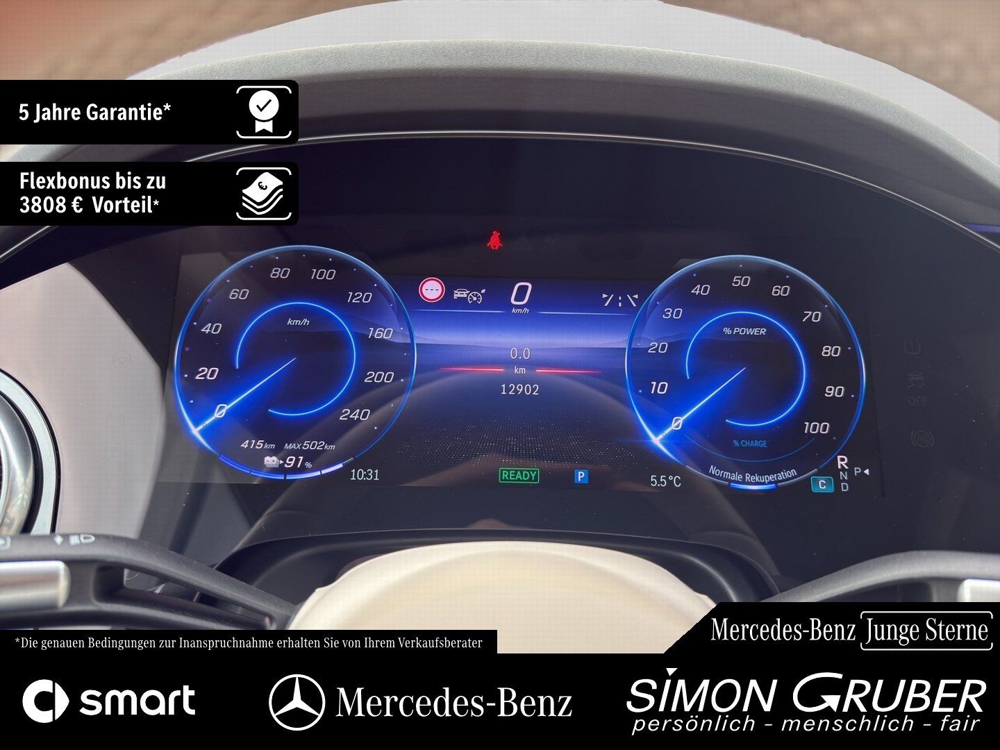 Fahrzeugabbildung Mercedes-Benz EQS 580 4M magno Massage HUD HAL ex Pressewagen!