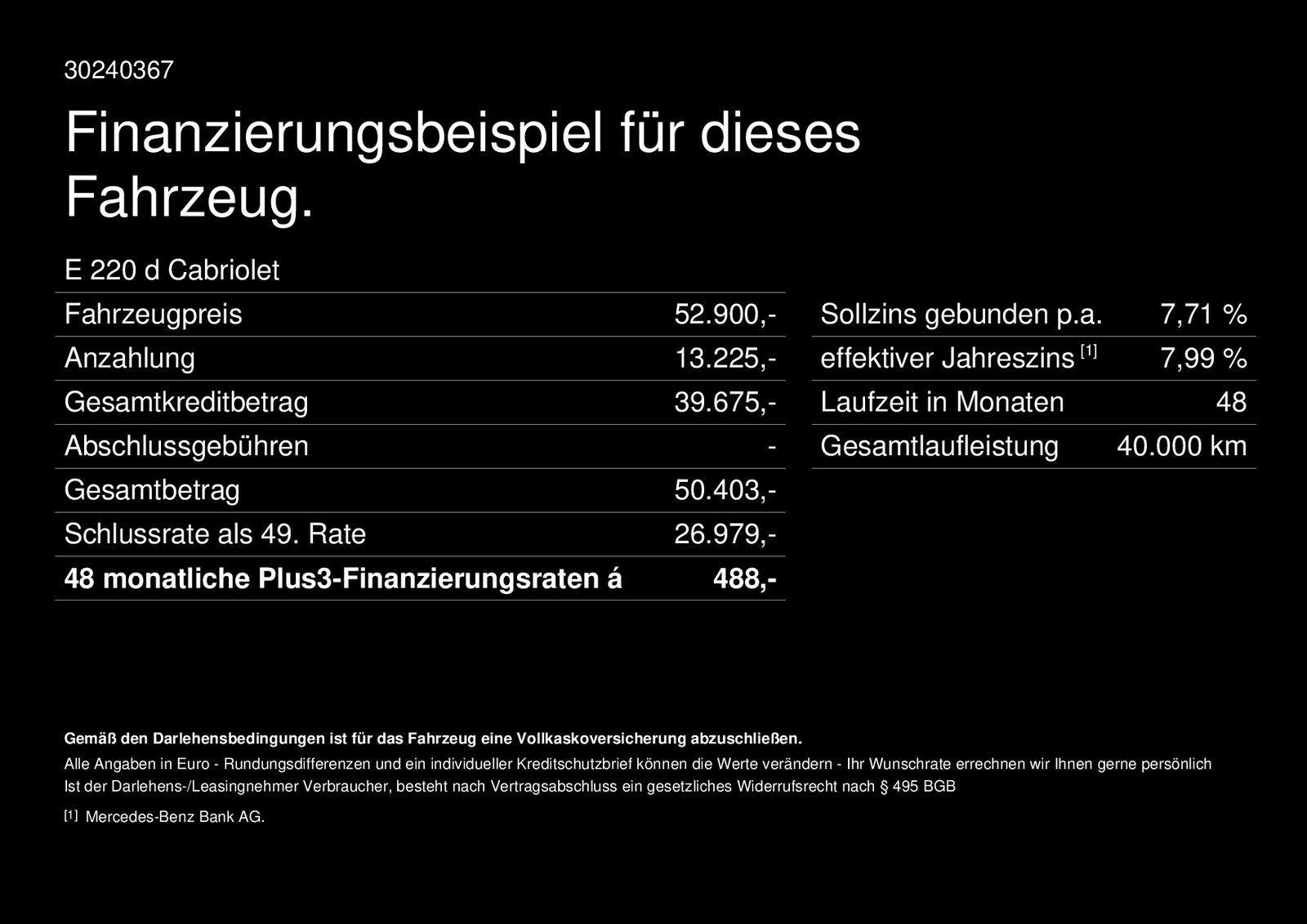 Fahrzeugabbildung Mercedes-Benz E 220 d Cab AMG*Burmester*Totwink*AIRSCARF*Kamer