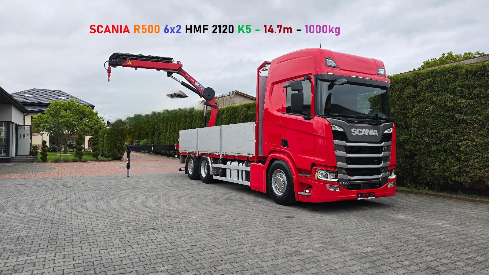 Scania R500 6x2 HDS HMF 2120 - 14.7m