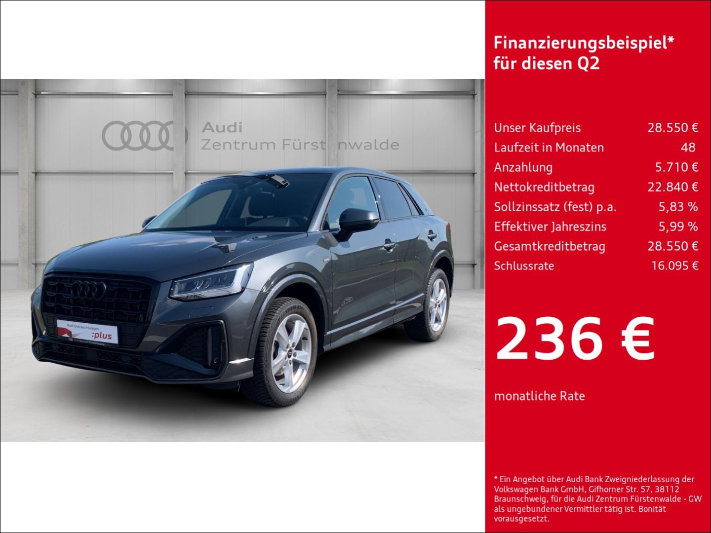 Audi Q2 35 TFSI S tronic S-line Navi Digitales Cockpi
