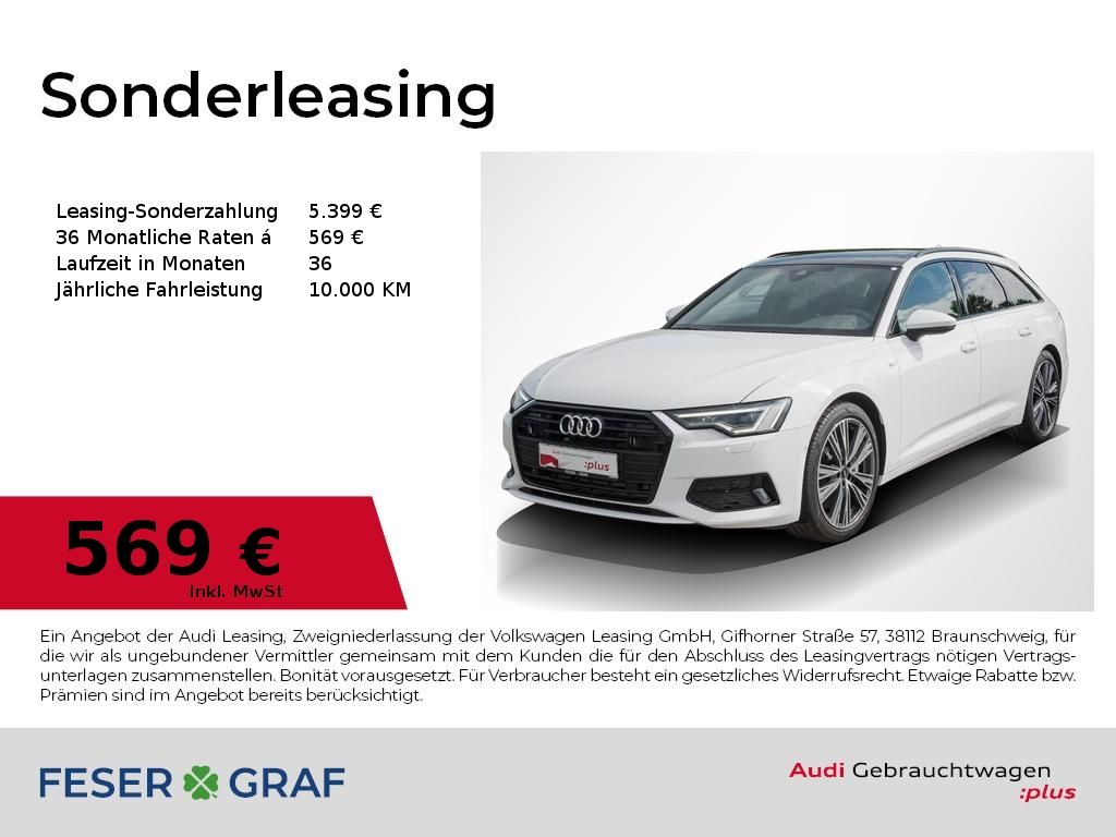 Audi A6 Avant 55TFSI Sline Matrix AHK Pano B&O Standh